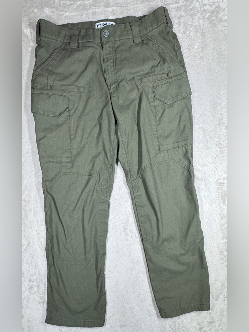 First Tactical Men’s Green Cargo Utility Zip Fly Cotton Blend Pants Size 36x30
